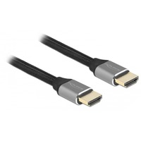 DeLOCK Ultra High Speed HDMI kabel Grijs, 2 meter, 8K 60Hz, 48 Gbps