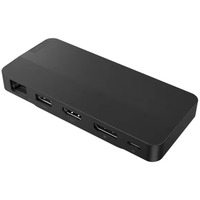 Lenovo USB-C-Travel Dock voor 2 schermen dockingstation Zwart