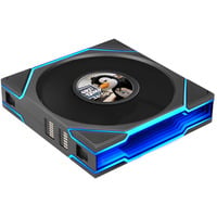 Lian Li UNI FAN TL LCD FLEX 120 Reverse Wireless RGB case fan Zwart, 124 x 120 x 28 mm, PWM