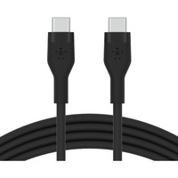 Belkin BOOSTCHARGE Flex USB-C/USB-C-kabel Zwart, 3 meter