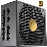 Sharkoon Rebel P30 Gold 850W voeding Zwart, 1x 12VHPWR, 4x PCIe, Kabelmanagement