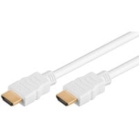 goobay High Speed HDMI 2.0 kabel met Ethernet Wit, 5 meter