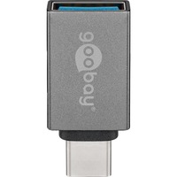 goobay USB-C naar USB-A Adapter Grijs