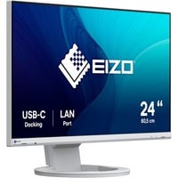 EIZO FlexScan EV2490-WT 24" monitor Wit, HDMI, DisplayPort, 3x USB-A 3.2 (5 Gbit/s), USB-B, 2x USB-C, RJ-45