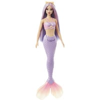 Mattel Barbie Dreamtopia - Zeemeerminpop - Lila haar en een paarse staart 