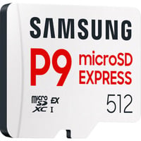 Samsung P9 Express 512 GB microSDXC Express geheugenkaart Wit, Class 3 (U3), UHS-I U3, V30, A1