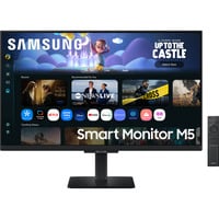 Samsung Smart Monitor M5 M50F 27"  Zwart, 2x HDMI, USB-A, Wi-Fi 5, BT