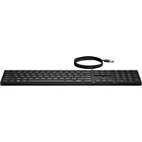 HP Desktop 320K toetsenbord Zwart, BE lay-out (AZERTY), 100%