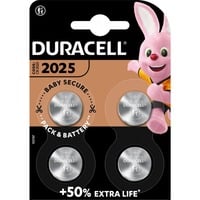 Duracell DURA Lithium Knopfzelle CR2025 3V    4er batterij 