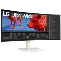 LG UltraWide 38BR85QC 37.5" curved monitor Wit, 144Hz, HDMI, DisplayPort, USB-C, LAN, Audio