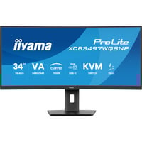 iiyama ProLite XCB3497WQSNP-B1 34" Curved UltraWide monitor Zwart, HDMI, DisplayPort, USB-C, LAN, Adaptive Sync