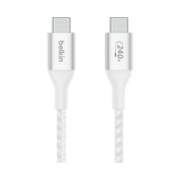 Belkin BoostCharge USB-C > USB-C kabel Wit, 1 meter, 240 W