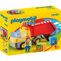 PLAYMOBIL 1.2.3 - Kiepwagen Constructiespeelgoed 70126