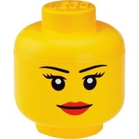 Room Copenhagen LEGO LEGO Storage Head "Girl" Geel opbergdoos Geel