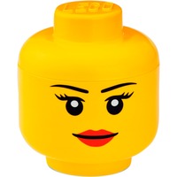 Room Copenhagen LEGO Storage Head "Girl", Klein Geel opbergdoos Geel
