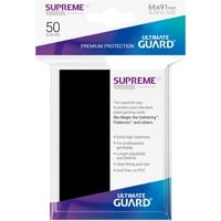 Ultimate Guard Supreme UX Sleeves  Zwart, standaardformaat, 50 stuks