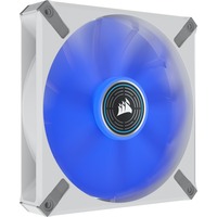 Corsair ML140 LED ELITE Blue case fan Wit/blauw, 4-pins PWM fan-connector