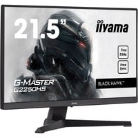 iiyama G-Master Black Hawk G2250HS-B1 21.5" gaming monitor Zwart (mat), HDMI, DisplayPort, Audio, AMD FreeSync