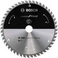 Bosch Standard for Wood cirkelzaagblad voor accuzagen 160 x 1,5 / 1 x 20 T48