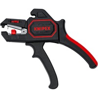 KNIPEX Automatische afstriptang 12 62 180 SB Zwart/rood, geïntegreerde draadsnijder