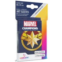 Asmodee Marvel Champions - Captain Marvel Art sleeves 51 stuks
