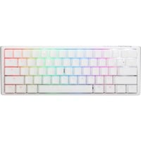 Ducky One 3 Mini RGB mechanisch gaming toetsenbord Wit, BE lay-out (AZERTY), Cherry MX RGB Red, 60%