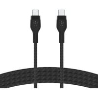 Belkin BoostCharge Pro Flex USB-C > USB-C kabel Zwart, 2 meter, 60 W