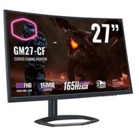 Cooler Master GM27-CF 27" Curved gaming monitor Donkergrijs/zwart, 2x HDMI, DisplayPort, 165 Hz