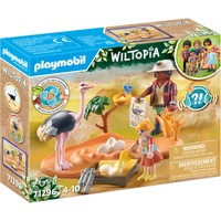 PLAYMOBIL Wiltopia - Op bezoek bij papa struisvogel Constructiespeelgoed 