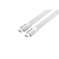 Sitecom USB-C Full Feature platte kabel Wit, 1 meter