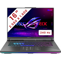 ASUS ROG Strix G16 (G614PP-S5032W) 16" gaming laptop Grijs | Ryzen 9 8940HX | RTX 5070 | 16 GB | 1 TB SSD | 240 Hz