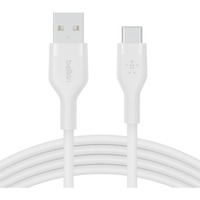 Belkin BOOSTCHARGE Flex USB-A/USB-C-kabel Wit, 1 meter