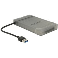 DeLOCK USB-A 3.2 converter > SATA 22-Pin stekker Zwart, 0,15 meter