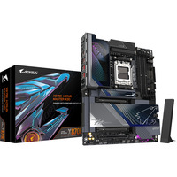 GIGABYTE X870E AORUS MASTER X3D socket AM5 moederbord Zwart, RAID, 10 Gb-LAN, WLAN, BT, Sound, ATX