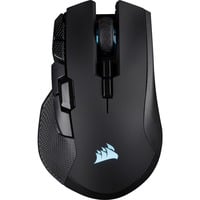 Corsair IRONCLAW RGB WIRELESS Gaming Mouse Zwart, 100 - 18,000 dpi, Bluetooth + LE, RGB leds