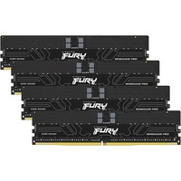 Kingston FURY 128 GB DDR5-5600 Quad-Kit servergeheugen Zwart, KF556R28RBE2K4-128, Renegade Pro, XMP, EXPO