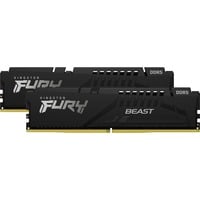 Kingston FURY Beast 32 GB DDR5-5600 (2x 16 GB) werkgeheugen Zwart, KF556C40BBK2-32, XMP 3.0