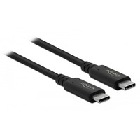 DeLOCK USB-C 4 Gen 2x2 > USB-C kabel Zwart, 2 meter
