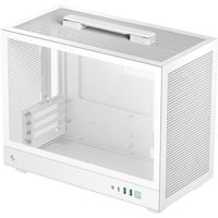 DeepCool CH160 PLUS WH mini tower behuizing Wit | 2x USB-A | 1x USB-C | Tempered Glass