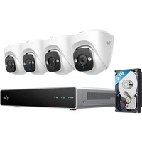 Eufy PoE NVR Security System E41 beveiligingscamera Wit, 4x PoE Turret Cameras