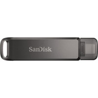 SanDisk iXpand Luxe 256 GB usb-stick Zwart, USB Type-C, Apple Lightning Connector