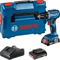Bosch BOSCH GSR 18V-45 2x 2,0Ah          LBOXX schroeftol Blauw/zwart