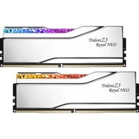 G.Skill Trident Z5 Royal Neo Silver 96 GB DDR5-6000 (2x 48 GB) werkgeheugen Zilver, F5-6000J2836F48GX2-TR5NS, EXPO