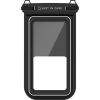Just in Case Waterproof Floating Phone Bag IPX8 telefoonhoesje Zwart/transparant