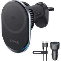 Anker 25W Prime draadloze autolader Zwart, 1x USB-C, 1x USB-A