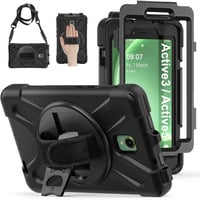 Just in Case Samsung Galaxy Tab Active3/Active5 - Shockproof Case tablethoes Zwart