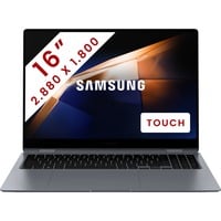 SAMSUNG Galaxy Book4 Pro 360 (NP960QGK-KG2BE) 16" 2-in-1 laptop Grijs | Core Ultra 7 155H | Arc Graphics | 16 GB | 512 GB SSD