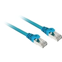 Sharkoon Patchkabel SFTP, RJ-45 met Cat.7a Blauw, 2 meter, Ruwe kabel