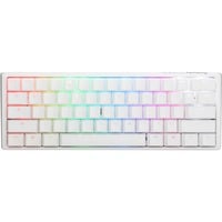 Ducky One 3 Mini White, gaming toetsenbord Wit/zilver, BE Lay-out, Cherry MX RGB Speed Silver, RGB leds, 60%, ABS