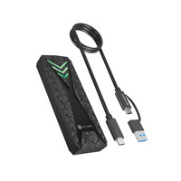 ICY BOX IB-1805ML-CU31 M.2 NVMe SSD Externe behuizing Zwart